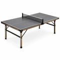 Tavolo da ping pong pieghevole 183 × 91 × 76 cm, grigio, bronzo e nero